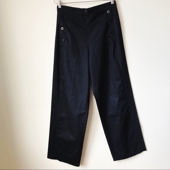 Pants & Jumpsuits Mod Ecran Collection Paris Black High Waist Sailor